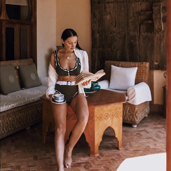 black MAIYO knit ‘LUNA’ high waisted bikini - Picture 3 of 6